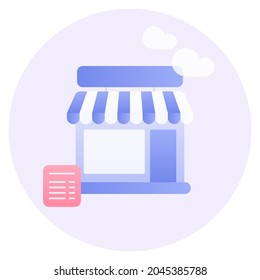 Vector illustration of a store.