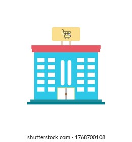 vector illustration store building flat design icon