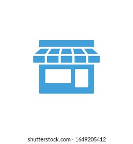 Ilustración de vectores, plantilla de icono de almacén