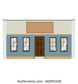 Vector illustration of store, shop or boutique front facade.