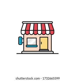vector illustration store shop icon flat design