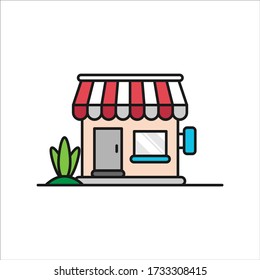 vector illustration store shop sell icon flat design