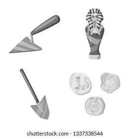 Vector illustration of story and discovery icon. Collection of story and items stock symbol for web.