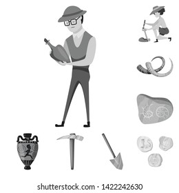 Vector illustration of story and discovery icon. Collection of story and items stock vector illustration.