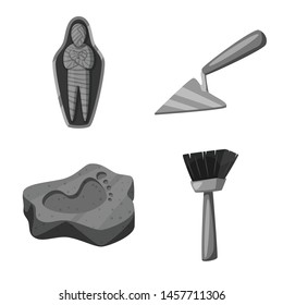 Vector illustration of story and discovery sign. Set of story and items vector icon for stock.