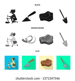 Vector illustration of story and items icon. Collection of story and attributes  stock symbol for web.