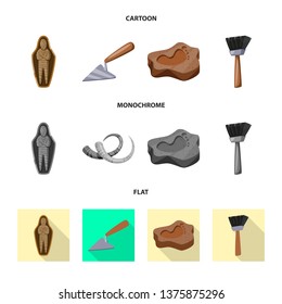 Vector illustration of story and items icon. Set of story and attributes  stock symbol for web.