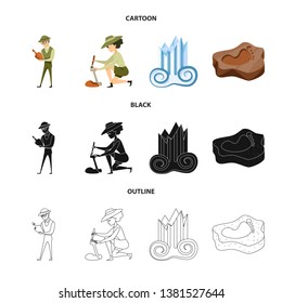 Vector illustration of story and items icon. Collection of story and attributes  stock symbol for web.