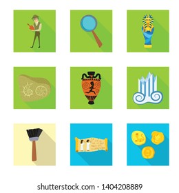 Vector illustration of story and items icon. Collection of story and attributes  stock vector illustration.