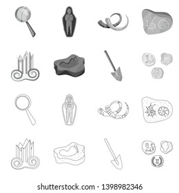 Vector illustration of story and items sign. Set of story and attributes  stock symbol for web.