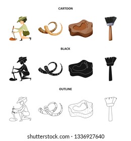 Vector illustration of story and items symbol. Set of story and attributes  stock symbol for web.