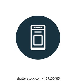 Vector illustration of stove icon