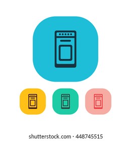 Vector illustration of stove icon