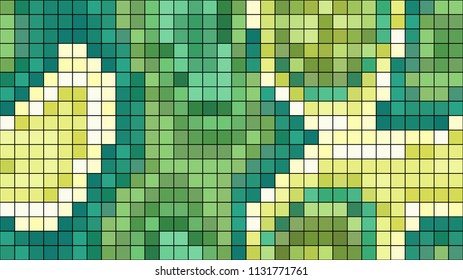 Vector illustration of a strange colorful pattern. Abstract geometrical background. Creative wallpaper in a pixel art style.