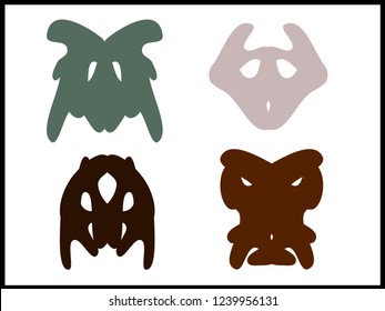 Vector illustration of a strange icon