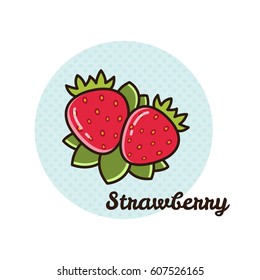 Vector illustration of strawberry.