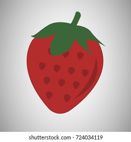 Vector illustration with strawberry.