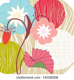 Vector illustration of a strawberry background