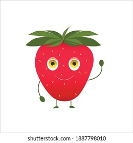 Vector illustration strawberry. 
Digital illustration