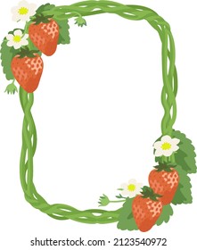 Vektorgrafik von Erdbeeren und Erdbeeren