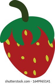 Ilustración vectorial del fruto de fresa


