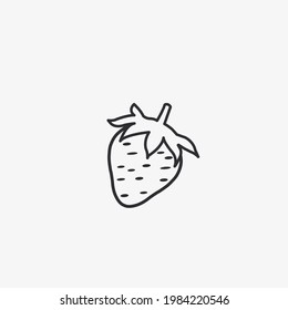 Icono vectorial de fresa