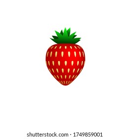 Ilustración vectorial de una fresa sobre un fondo blanco.