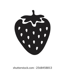 Vector illustration of strawberry stencils icon