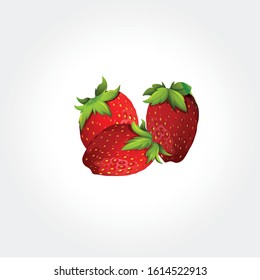 Vector illustration of strawberrys. 