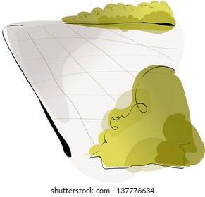 Vector illustration of a street