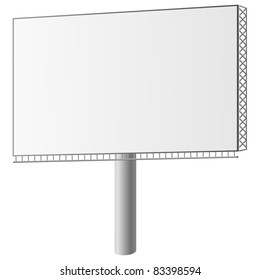 Vector illustration of a street billboard