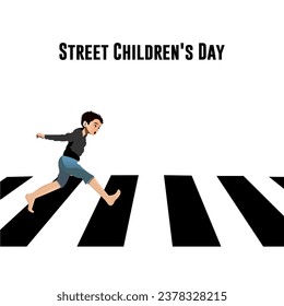 Vector illustration of Street Children's Day.