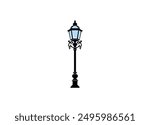 Vector illustration of street lamp for street lighting