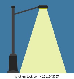 Vector illustration of a street lamppost