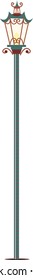 Vector illustration of a street light