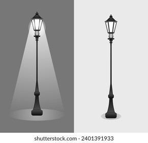 Vector illustration of street light