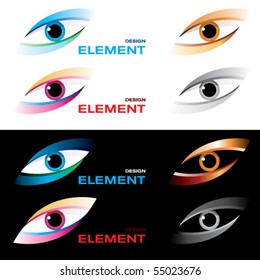 Vector illustration of striking eye.