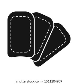 Vector illustration of strip and depilation symbol. Graphic of strip and wax stock vector illustration.