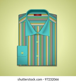 Vector illustration of a striped shirt