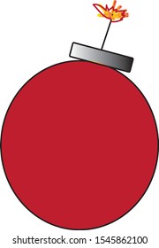 Vector illustration of a strong grenade