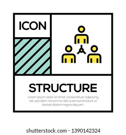 VECTOR ILLUSTRATION AND STRUCTURE ICON CONCEPT