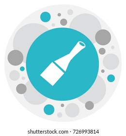 Vector Illustration Of Structure Symbol On Putty Knife Icon. Premium Quality Isolated Chisel Element In Trendy Flat Style.