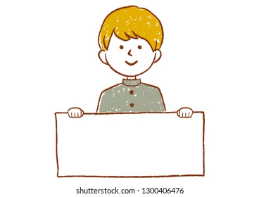 Vector illustration of a student