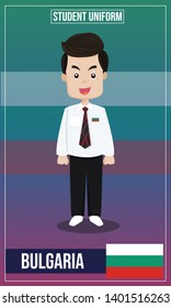 Vector illustration of Student costume of The world