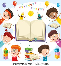 Vector Illustration Of Students
