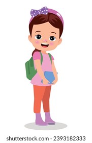 vector illustration of students in different postures