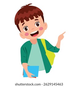vector illustration of students in different postures