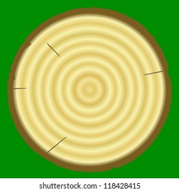 Vector illustration of stump
