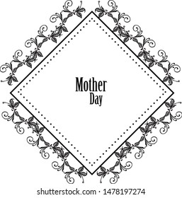 Vector illustration style card your are great with crowd of beautiful colorful wreath frame