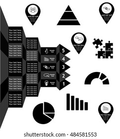Vector illustration in style of infographic and flat design on the subject of business.